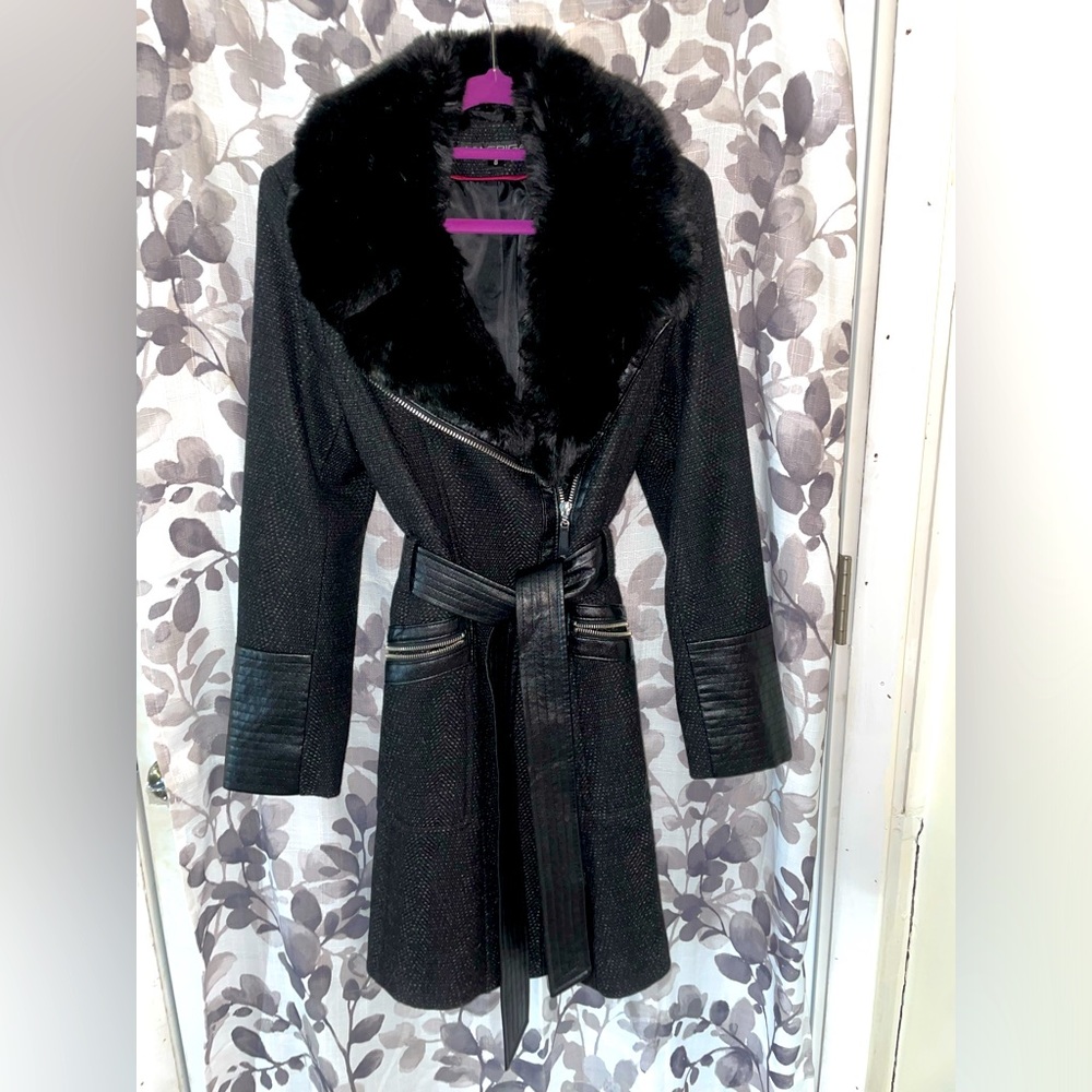 COPY - #34 Women’s Via Spiga Asymmetric Wool Blend Wrap Coat